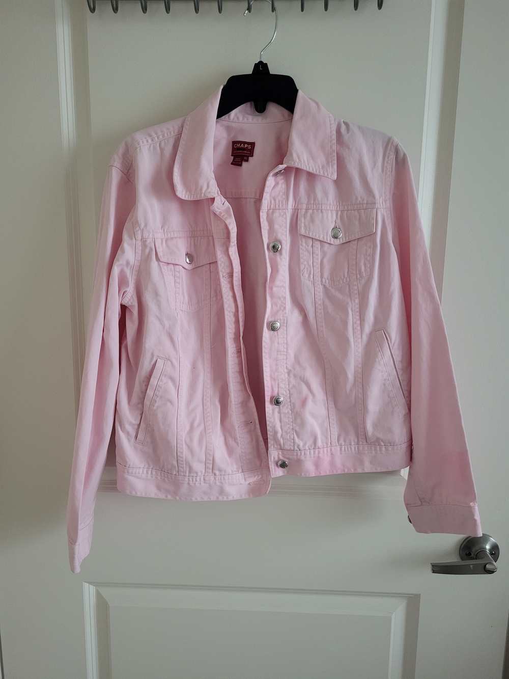 Chaps Light Pink Jean Jacket